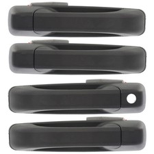 Exterior Outside Door Handle Texture Black Front Rear Kit Set Of 4 For Ram Truck