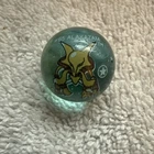 Rare Vintage Pokémon Marble #65 Alakazam - Blue/Green Glass Toy Biz 1st