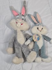 Vtg 1991  1971 Bugs Bunny 15" Warner Brothers Collectible Stuffed Lot Of 2