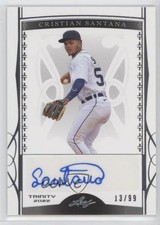 2022 Leaf Trinity Silver Foil 13/99 Cristian Santana #BA-CS1 Auto 0r6k