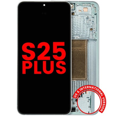 OLED Assembly With Frame For Samsung Galaxy S25 Plus 5G (Aftermarket Plus) Mint