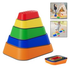 Balanciersteine f&uuml;r Kinder 5er Set Stapelsteine zum Balancieren Balance Training