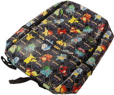 Pokemon Character Backpack Pikachu Charmander Bulbasaur School Book Bag 17" New