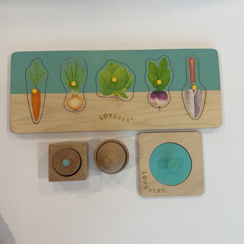 Lovevery Puzzle Set  Lot Of 4 Wooden Montessori Open Ended