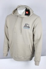 Quiksilver Men's Wave Mountain Graphic Hoodie Fleece Sweatshirt Plaza Taupe