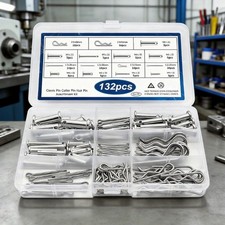 132Pcs Hairpin Locking Pin Assortment For Equipment Maintenance And Hardware Use