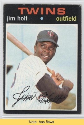 1971 Topps Jim Holt #7 Rookie RC READ 0x3