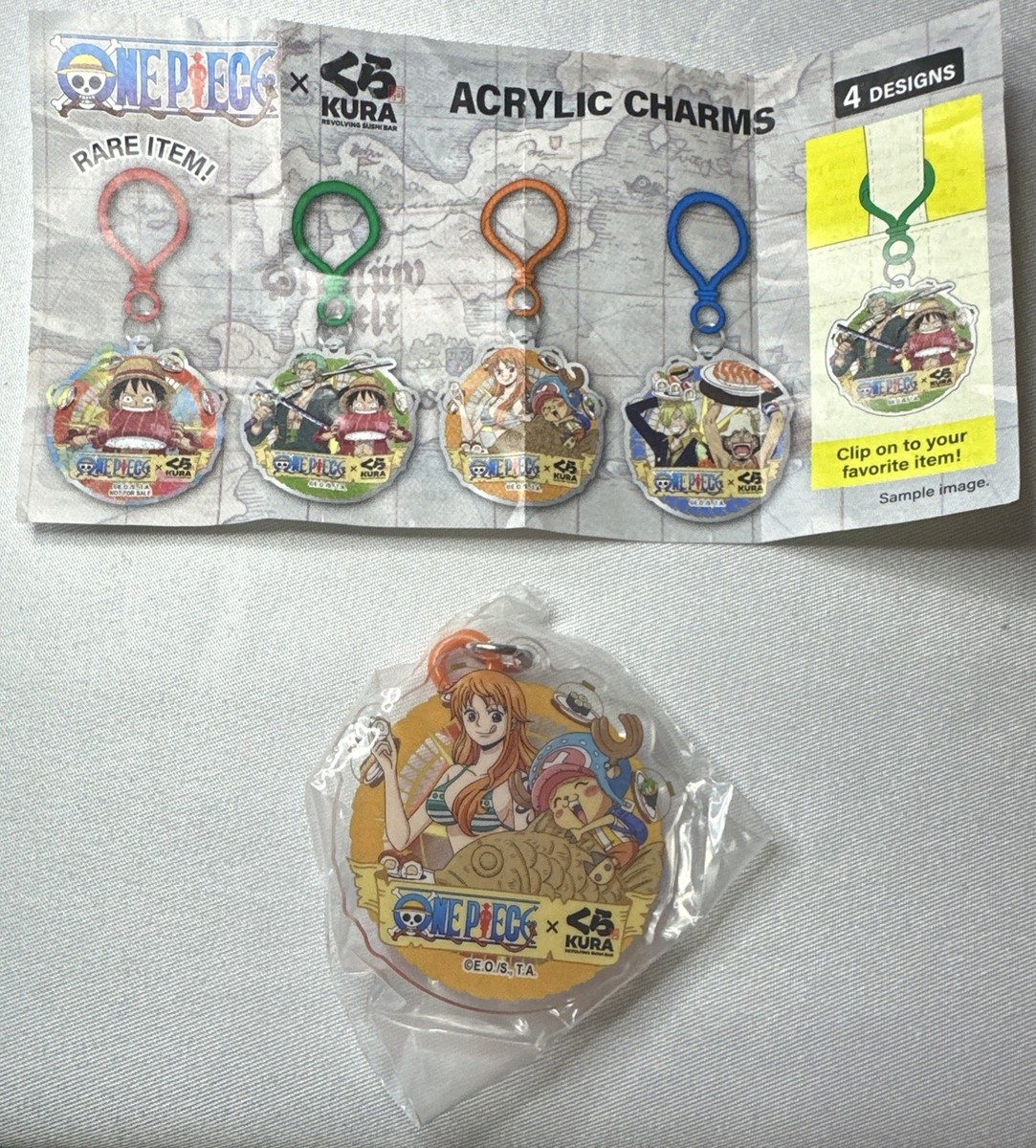 Brand New] One Piece x Kura Sushi Nami & Tony Tony Chopper Acrylic