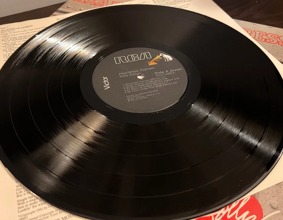 DOLLY PARTON - Heartbreak Express (1982) - 12" Vinyl Record LP - VG+ Foto 3 de 3