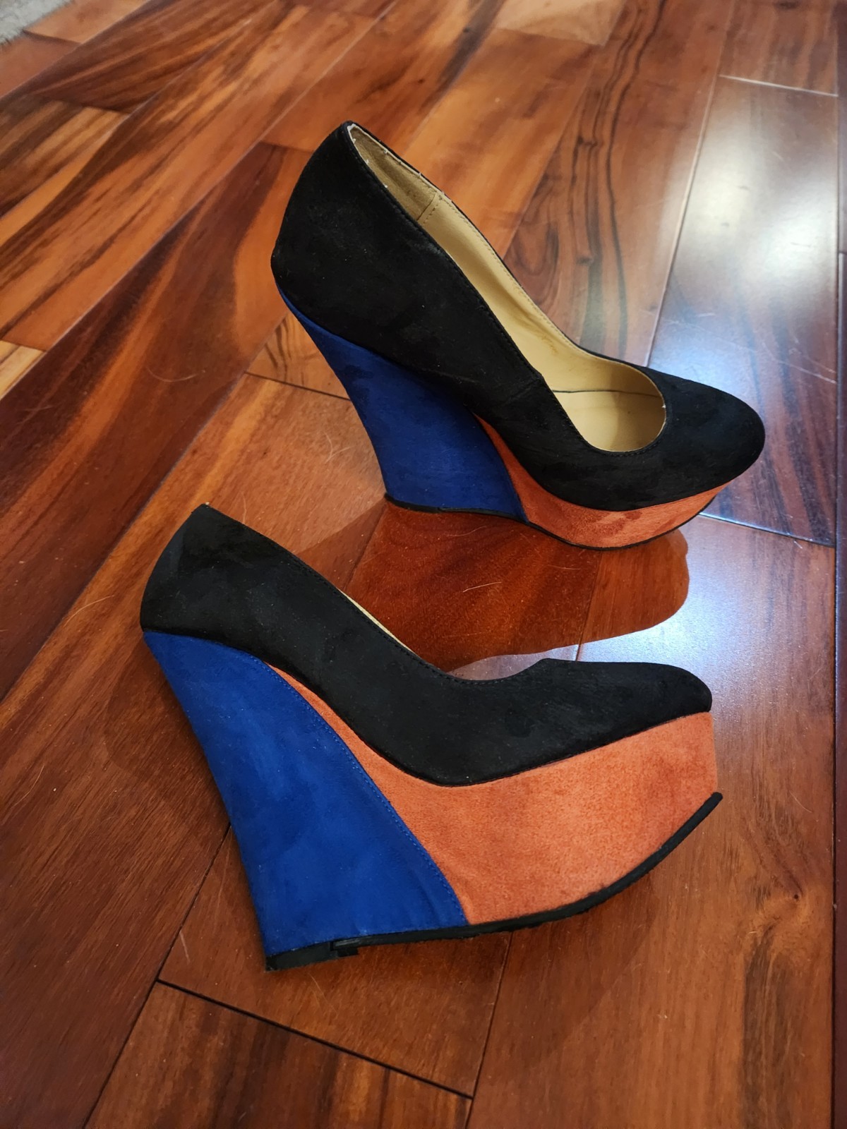 Charlotte Russe Colorful Comfort Wedge Sandals