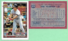 1991 Topps Phil Plantier RC #474 Boston Red Sox👍