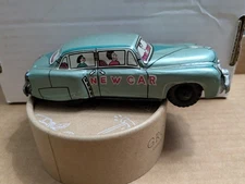 VINTAGE TOY CAR TIN JAPANESE FRICTION GOOD USED CONDITION SEE PHOTOS 4' LONG