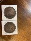 1884 and a 1921D morgan dollars