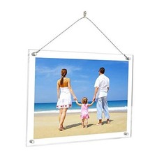 8.5x11 8x10 Acrylic Picture Frame,Clear Plexiglass Frame Hanger 8.5x11 A4 