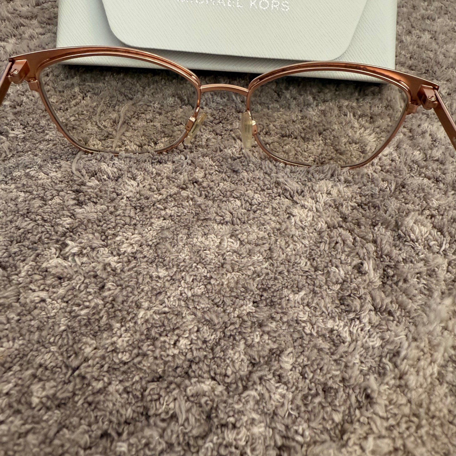 Michael Kors RX MK30 Adrianna IV Eyeglasses Rose Gold Burgundy 51-17-135 W Case thumbnail 5