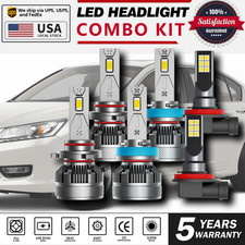 For Honda Accord 2013-2018 6x Led Headlight Bulbs Kit Highlow Beam Fog Light For Honda Accord 2013-2018 6x Led Headlight Bulbs Kit Highlow Beam Fog Light
