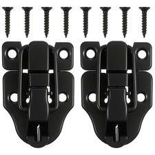 2 Pack Small Toggle Latches for Wooden Boxes Black Toggle Chest Latches
