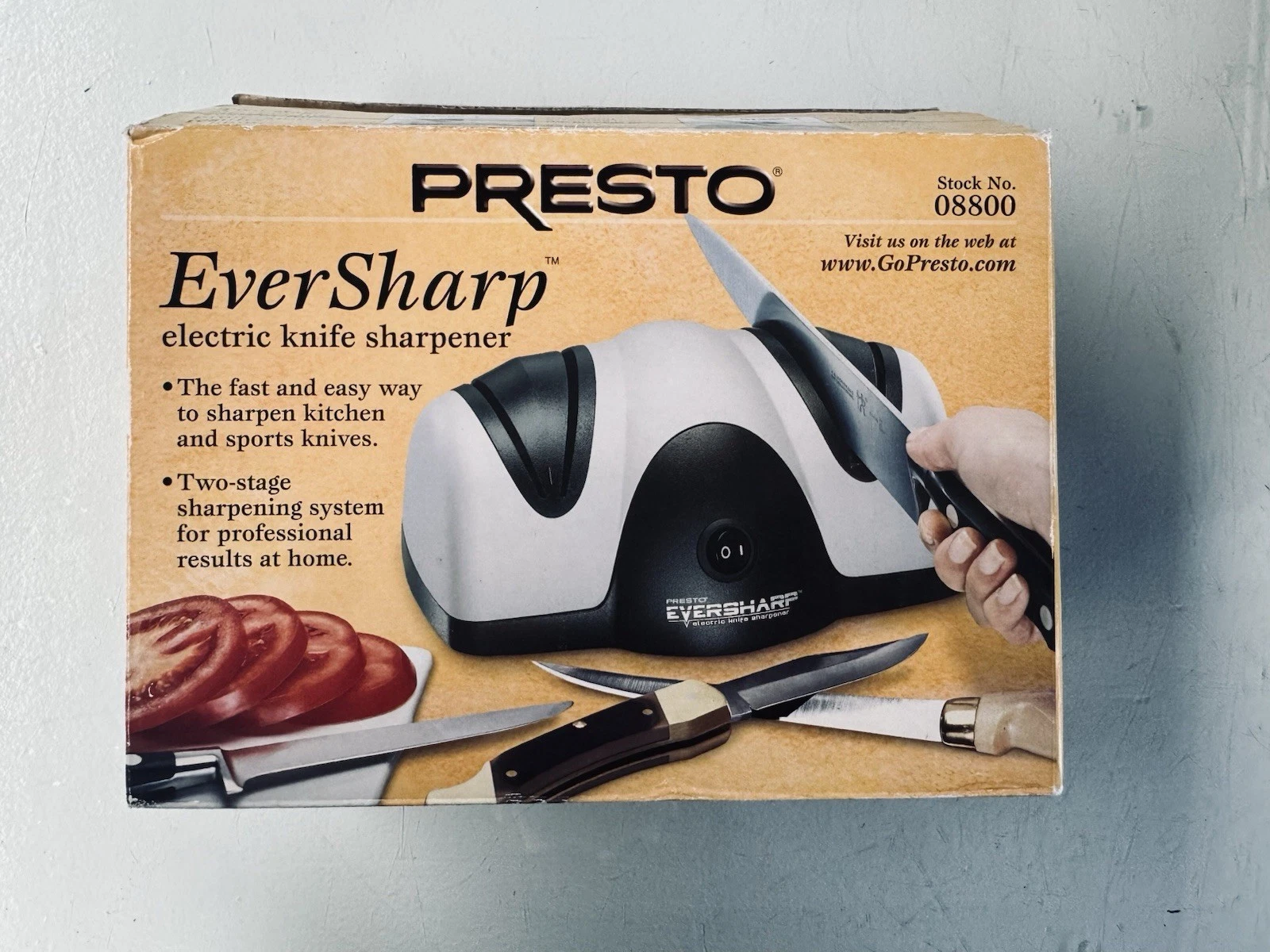 New Presto Electric Knife Sharpener 08800 EverSharp