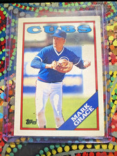 1988 Topps Traded #42T Mark Grace Rookie Card RC. rookie card picture