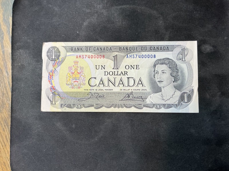 Canada 1973 1 Dollar Crisp XF Banknote.  N4206