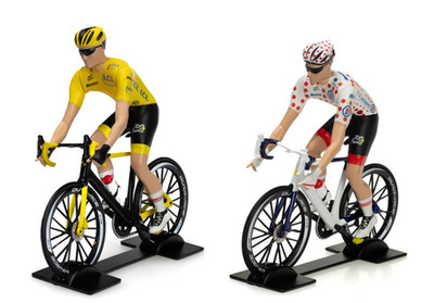 Konvolut 2 Figuren Radfahrer Tour de France 2023 Solido 1/18 Radrennen TDF2-5