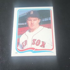Fleer Star Stickers Roger Clemens #123 Baseball Boston Red Sox MLB 1984 Sticker