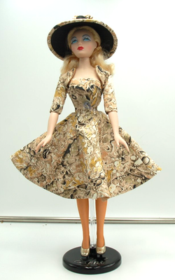 #ad OOAK Clothes Patterned Dress amp; Hat Modeled by Sparkling Seduction Gene $33.00