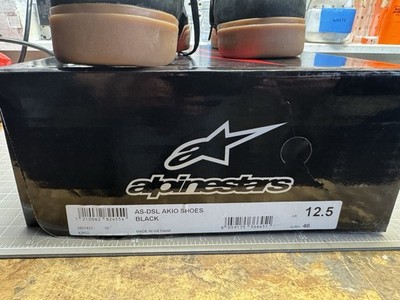 Alpinestar Diesel AS-DSL Akio Motorcycle Shoes Black Size 12.5 | eBay