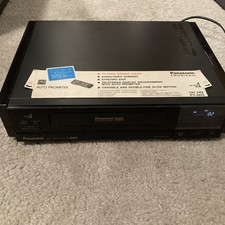 Panasonic Omnivision Video Cassette Recorder VHS PV-4924 Rare Wood Trim No Remot