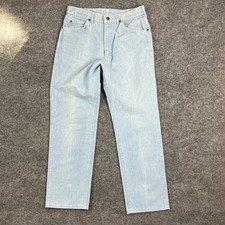 Lee Vintage Light Wash Womens Jeans Size 32x28 Straight Fit 90s Denim