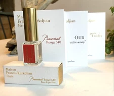 Maison Francis Kurkdjian Travel Size Samples Lot Baccarat Rouge 540 Oud Fluidity