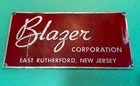 Blazer Corp East Rutherford, Paterson NJ SIGN HVAC Air Conditioner mfg vintage