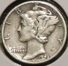 Silver Dime - Mercury - 1943-D [63]