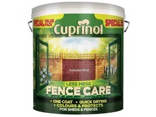Cuprinol Less Mess Fence Care Autumn Red 6 Litre CUPLMFCAR6L