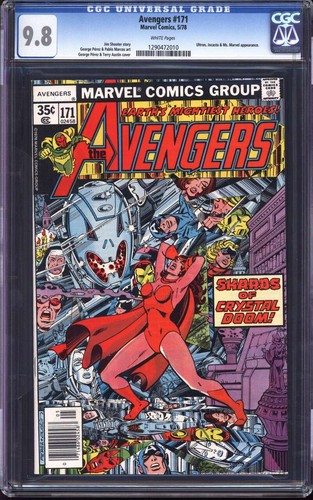 AVENGERS #171 CGC 9.8 WHITE PAGES // GEORGE PEREZ COVER MARVEL COMICS 1978