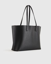 NWOT Quince Italian Leather Triple Compartment Shopper Tote Black SOLD Out