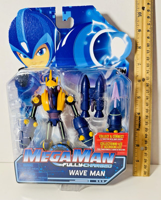 Mega Man Fully Charged WAVE MAN Action Figure Cartoon Network Jakks 2019 NISP