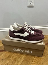 Dolce Vita B.NTCD Mesh Sneakers Womens Size 9 Cranberry Woven NIB
