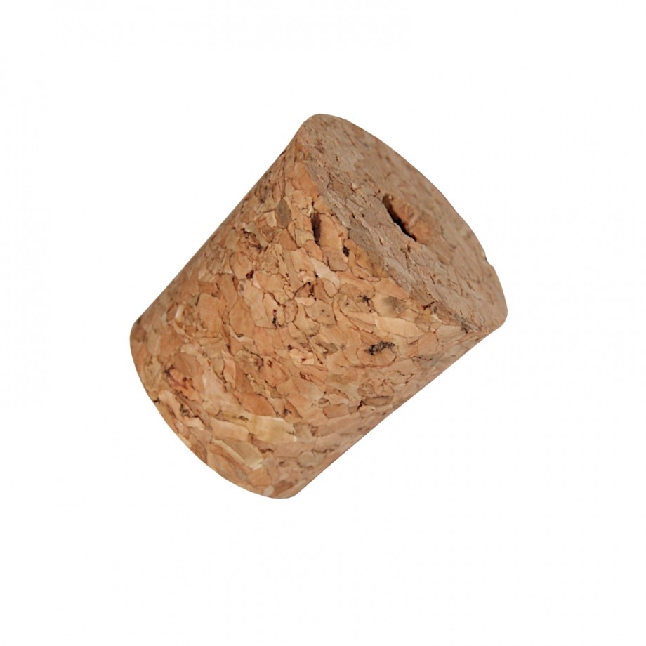 Cork Tapered Bored Airlock Bung To Fit Glass Wine Making Demijohns