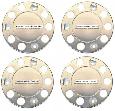 Compatible with Renault Truck Stainless Steel 22.5'' Truck Wheel Trim Covers 4 Pc