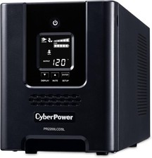 CyberPower PR2200LCDSL Smart App Sinewave UPS System, 2070VA/1980W, 7 Outlets, A