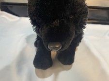 WILD REPUBLIC Black Wolf Dog Grimm Plush Stuffed Animal Plush Toy 12" Tall