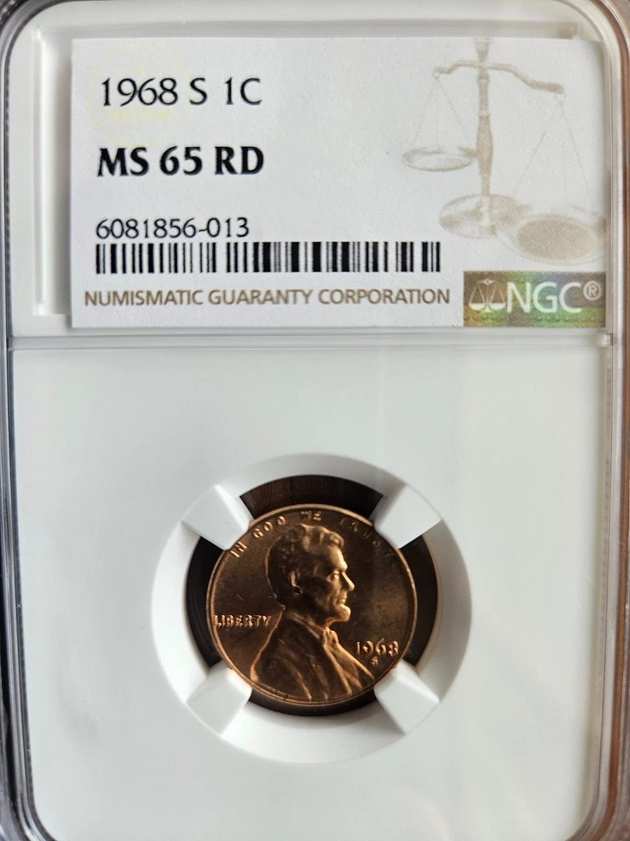 NGC 1968 Grade MS 65 Lincoln Memorial Small Cents (1959-2008) for