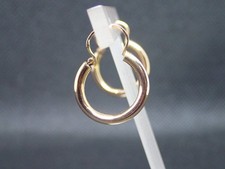 Boucles D'oreilles Créoles En Or Jaune 18 Carats - Poids 3.90g - Neuves Avec étiquettes - Fermoir Clip