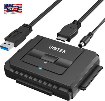 Unitek USB 3.0 to IDE and SATA Converter External Hard Drive Adapter Kit for Uni
