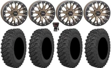 System 3 SB-4 Bronze (4+3) 15" Wheels 33" Pro Runner Tires Renegade Outlander