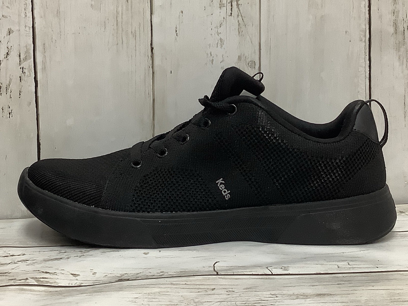 Keds BlissWalk Black Lace-Up Women's Comfort Sneaker – Size 9M