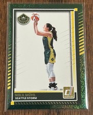 2025 Panini Donruss WNBA #81 NIKA MUHL Green Shimmer Color Match - Seattle Storm