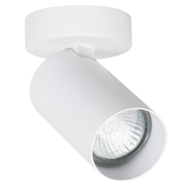 Spot Lampe Deckenstrahler Weiß Metall 7 Cm Breit GU10 Verstellbar Leuchte Innen-image