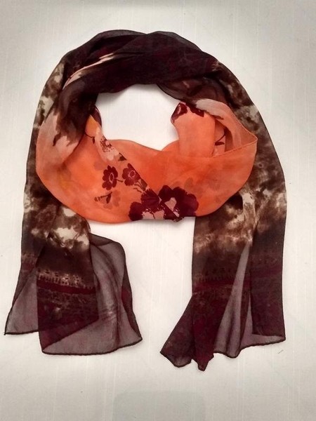 Women Gerry Weber Scarf Brown Silk One size